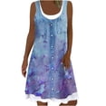 thumbnail image 1 of Robe d'Été Florale pour Femmes Mode Décontractée Sexy Col Rond Imprimé Floral Fausse Robe Sans Manches Deux Pièces Robe d'Été Florale pour Femmes Robe d'Été Sexy pour Femmes, 1 of 4