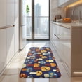 thumbnail image 4 of Colorful Spotted Mushroom Dark Blue Pattern Kitchen Rug Mat,Kitchen Runner Rugs Non Skid Washable,Decorative Kitchen Floor Mats for Kitchen,Sink,Laundry,17"x47.2", 4 of 7