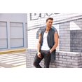 thumbnail image 3 of COOFANDY Men's Ruffle Shawl Collar Sleeveless Long Cardigan Vest, 3 of 5