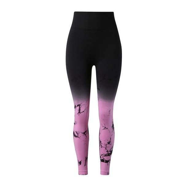 TOWED22 Women's Yoga Pants - Leggings with Pockets, High Waist Tummy  Control Workout Pants(Purple,S) 