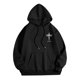 thumbnail image 5 of MHFRRA Sudadera con Capucha para Hombre, de Manga Larga, Informal, con Diseño Estampado, para Otoño E Invierno, Cómoda para Uso Diario, para Senderismo Al Aire Libre Negro, 5 of 6