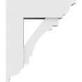thumbnail image 3 of 5"W x 12"D x 14"H Standard Merced Architectural Grade PVC Bracket with Traditional Ends, 3 of 11