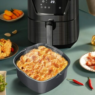 ZENSTYLE 7.6 Qt. Air Fryer Capacity Expansion Rack Cake Pan 1700W Digital  Screen Cook Well in Black 