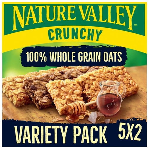 Nature Valley Crunchy Variety Pack Cereal Bars 5 x 42g, British Import (Pack of 3)