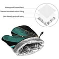 thumbnail image 5 of (Dragonfly Black) 4 Oven Mitts and Pot Holders Sets Farmhouse Kitchen Gloves for Cooking Grilling Baking BBQ Mushroom Pot Holders Cook Essentials Accessories, 5 of 6