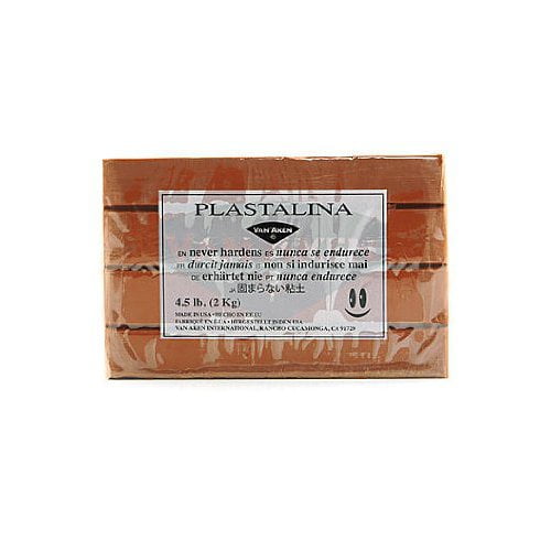 VAN AKEN INTERNATIONAL 10517 PLASTALINA MODELING CLAY BROWN 4.5LB