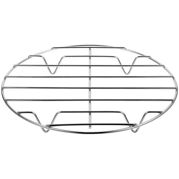 GOOHOCHY  Stainless Steel Barbecue Grill Oven Rack for Grilling Pizza Tray Round Silver