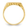 thumbnail image 5 of Finest Gold 14K Yellow Gold 7.5 x 10 mm Open Back Signet Ring - Size 5, 5 of 5