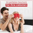thumbnail image 4 of Máscara de ojos de seda: La fina correa ajustable de seda de morera no oprime los ojos. Antifaz para los ojos Ouch Eyemask, color rojo, 4 of 5