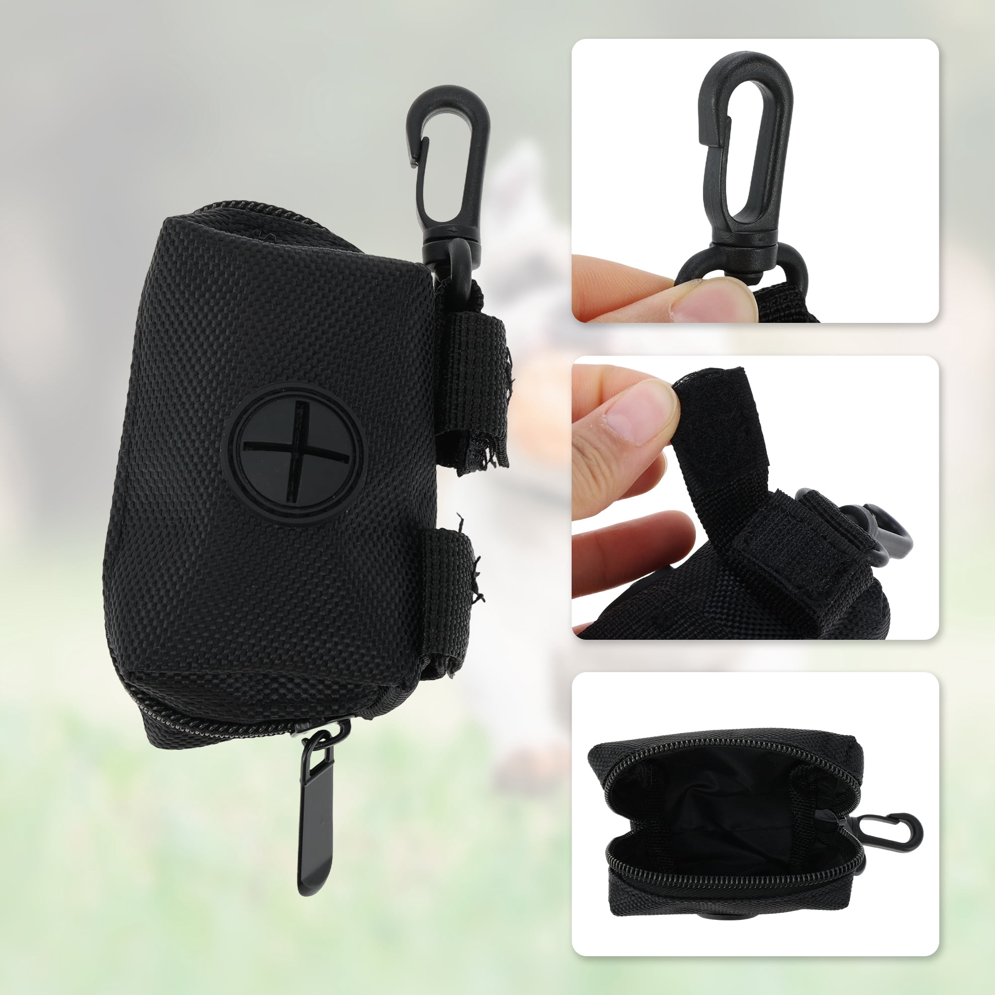 Unique Bargains Convenient Poop Bag Dispenser Easy Waste Cleanup Black