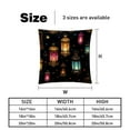 thumbnail image 5 of Ramadan Lantern Set of 2 Velvet Throw Pillow with Unique Patterns - 16x16, 18x18, 20x20 Inches for Various Occasions - Pillows Covers Throw Pillow Inserts Pillow Inserts, 5 of 6