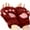 Wine, variant on Daolelai Cat Claw Gloves Plush Half Finger Bear Paw Fingerless Gloves Cute Women Thick Velvet Halter Gloves Cartoon Warm Gloves