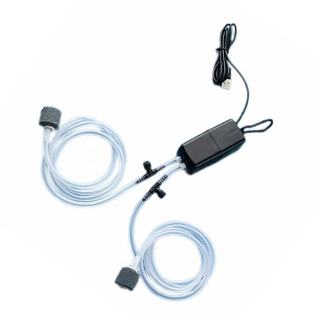 Double Outlet Aquarium Air Pumps USB Powered Air Aerator for Fish Tanks Quiet Double Hole Fish Tanks Air Pumps