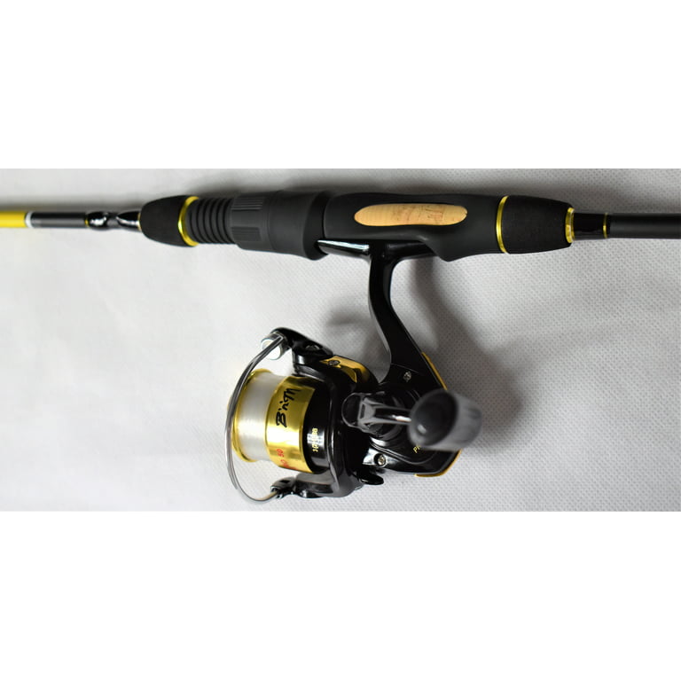 The TCB (Trout-Crappie-Bluegill) Graphite Spinning Rod Combo 6.5ft by B'n'M  Pole Company