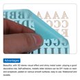 thumbnail image 3 of Letter Resin Stickers 3D Small A to Z Rose Gold Alphabet Sticker Metallic Alloy Uppercase for Resin Nail 9mm, 3 of 6