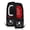 Black Housing Clear Lens, variant on Spec-D Tuning Black LED Tail Lights w/ Fiber Optic LED Tube Compatible with 1997-2003 Ford F150 1999-2007 F250 F350 F450 F550 SuperDuty Left + Right Pair Assembly
