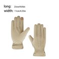 thumbnail image 4 of Sonducket 1 par de guantes cálidos para hombres y mujeres, senderismo, viajes, esquí, ciclismo, guantes transpirables para adultos con pantalla táctil, guantes y mitones Caqui Tipo 2 Sonducket AP013242-06, 4 of 6
