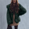 thumbnail image 2 of IROINNID Women's Faux-fur Jacket Long Sleeve Solid Color Outwear, Comfy Winter Warm Jackets Faux Jacket Warm Furry Faux Jacket Outerwear Over Jacket, 2 of 5