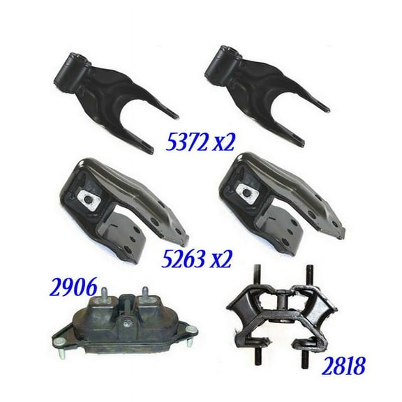 2006-2008 Chevrolet Impala 3.5L Engine Motor & Trans. Mounts Set 6PCS 2906, 3090, 2818
