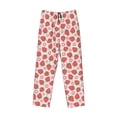 thumbnail image 4 of Goofa Strawberry Flower Printed Soft Pajama Pants for Men, Wide Leg Comfy Casual Lounge Yoga Pants-, 4 of 9