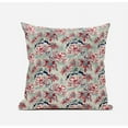 thumbnail image 2 of Roses Sprayed Stars Suede Zippered Pillow with Insert in Red Aqua 16 x 16, 2 of 6