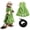 Green, variant on Misright Small Dog Harness with No Pull Walking Hiking Harness Skirt Easy Walking