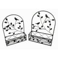 thumbnail image 5 of Hi-Line Gift Ltd. Black Metal Hanging Plant Holder 2 Pcs Set Outdoor Wall Decor, 5 of 6