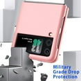 thumbnail image 2 of for Samsung Galaxy Z Flip 5 Case,Slim & Military-Grade Protection Phone Case,Hard PC Shockproof Protective Phone Pink 20-zflip5-04, 2 of 13