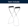 thumbnail image 3 of Canning Jar Lifter Tongs, Jar Lifter with Rubber Grips Handle, White, 3 of 6
