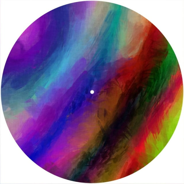 Slipmat Slip Mat Scratch Pad Felt for any 12" LP DJ Vinyl Turntable Record Player Custom Graphical - Abstract Stripes 1