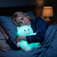 thumbnail image 4 of LED Glowing White Cat Colorful Light up Stuffed Animal, 4 of 7