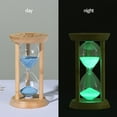 thumbnail image 5 of Tahtuvzn Home Decor 1.96x1.96x3.93" Hourglass Timer Decorative Tooth Brushing Sand Glass Clock Gift Toy Table Ornament Hour Cooking Baking Groceries Des, Home Gifts, Blue, 5 of 5