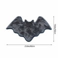 thumbnail image 3 of LEFXSMR Halloween Bathroom Rugs, Non Slip Bats Shaped Bath Mat, Soft Absorbent Toilet Rug for Holiday Halloween Decorations, Gray, 3 of 6