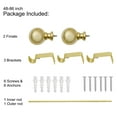 thumbnail image 6 of UTOPIA ALLEY Wall Mounted 3/4 Inch Curtain Rod - Curtain Rods For Windows 48 to 86 Inch, Adjustable Drapery Rods, Gold Curtain Rods, Bedroom Curtain Rods, Tapestry Poles (Gold, 48"-86"), 6 of 9