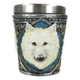 thumbnail image 6 of Ebros Full Moon Alpha Wolf 2-Ounce Shot Glass Resin With Stainless Steel Liners, 6 of 7