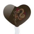 thumbnail image 2 of Death Trap Snake Sword Biker Motorcyle Chopper Heart Love Cupcake Picks Toppers Decoration Set of 6, 2 of 7