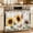 Light Beige, variant on Yellow Sunflowers Oven Skirt Curtain 32"Wx24"L,Waterproof Ruffled Stove Cover Skirt with 8 Ribbon Ties,You Are My Sunshine Wood Rustic Decorative Oven Door Curtains Drapes for Kitchen Cabinet Storage