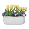 thumbnail image 2 of Flor De Planta En Maceta En Miniatura, Flor De Tulipán Amarillo De Simulación Exquisita Flor De Arcilla Vívida De Casa De Muñecas Resistente Al Desgaste Para Accesorios De Casa, 2 of 7