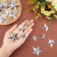 thumbnail image 4 of 90PCS 3 Sizes Metal Barn Star Rustic Three Dimensional Bulk Unfinished Magical Texas Sliver Stars 1 Inch 1.5 Inch 2 Inch for Patriotic 4th of July Wall Wreath Craft Farmhouse Decor, 4 of 9