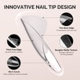 thumbnail image 3 of MelodySusie Medium Almond Nail Tips, 300Pcs Clear Acrylic, Half Matte Full Cover Press on Nails for DIY Extension & Salon Use, 15 Sizes Pre-Shaped for Long-Lasting Manicure, 3 of 7