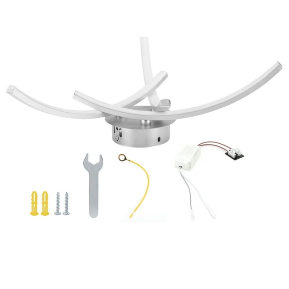 ZOUSSIQI 18W 105LED Ceiling Light Arc Ceiling Lamp for Living Room Bedroom Decor AC85‑265V Warm Light JU316-122194