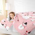 thumbnail image 4 of Homewish Kids Children Teens Cartoon Snowman Bedding Comforter Set 2pcs,Merry Christmas Twin Comforter Sets Microfiber,Happy Xmas Breathable Bedding Set,Ultra Soft Home Decor,Reversible, 4 of 8
