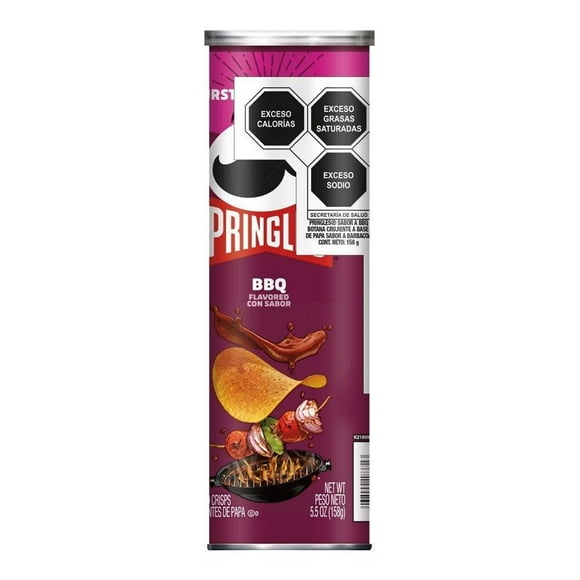 Papas Pringles Sabor a BBQ 158 g