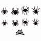 thumbnail image 1 of Pegatinas de pared de Halloween, decoración de arte mural, pegatinas luminosas para ventanas 9 piezas, 1 of 9