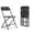 Black 4 Pack, variant on Dovov Plastic Folding Chair 4 Pack with Steel Frame, Portable Plastic Chairs Stackable Event Chair Commercial Seat, 550 lbs Capacity, White