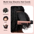 thumbnail image 2 of Hot Comb for Lace Front Wigs, Ceramic Electric Straightening Combs with 14 Temperature Settings & Auto Shut Off, Dual Voltage Travel Pressing Comb Set for Black Women Hair, 2 of 8