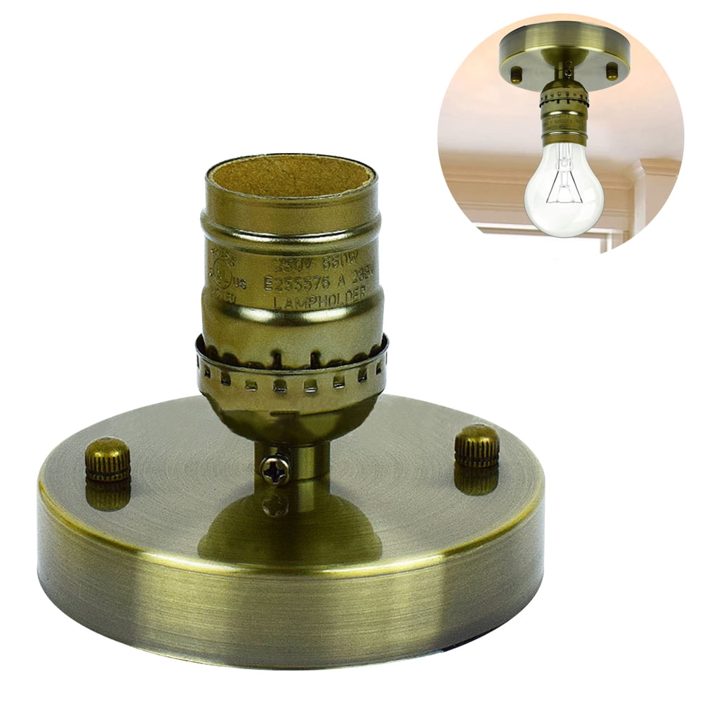 Vintage Ceiling Light Base Industrial Mount Wall Lamp Holder Chandelier