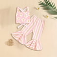 thumbnail image 2 of Girls Summer Outfits Toddler Baby Girls Short Sets 2 Piece Clothing Set Flutter Sleeve Shirt and Short 2-7 Years Girls Summer Set 1-5 Years,18-24 Months, 2 of 6
