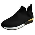 thumbnail image 1 of Kcodviy Femmes Extérieur Maille Uni Espadrilles Patins à Roulettes pour Femmes Couleur Chaussures de Sport Course Espadrilles Compensées Chaussures pour Femmes Mariage Chaussures Respirantes Espadrilles, 1 of 1