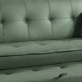 thumbnail image 3 of 82 " Adjustable Sofa Pull Out Trundle Tufted Dark Green, 3 of 5